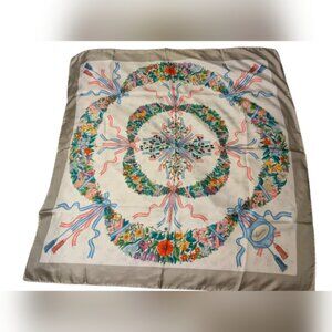 Authentic Gucci Floral V.Accornero Silk Scarf